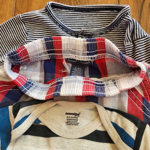 Bundle Baby Boy Clothes Size 6-9 Months  Shorts Shirts Tommy Hilfiger Carters - Picture 7 of 8